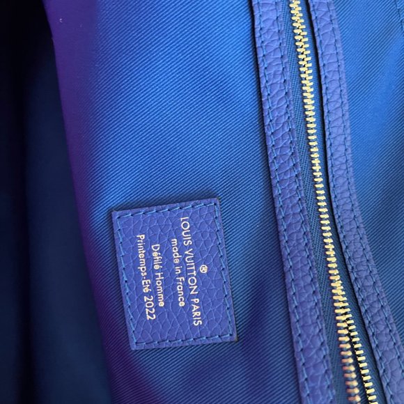 Louis Vuitton Virgil Pink Blue Monogram Illusion Keepall Bandouliere 50 Duffle - Picture 14 of 15